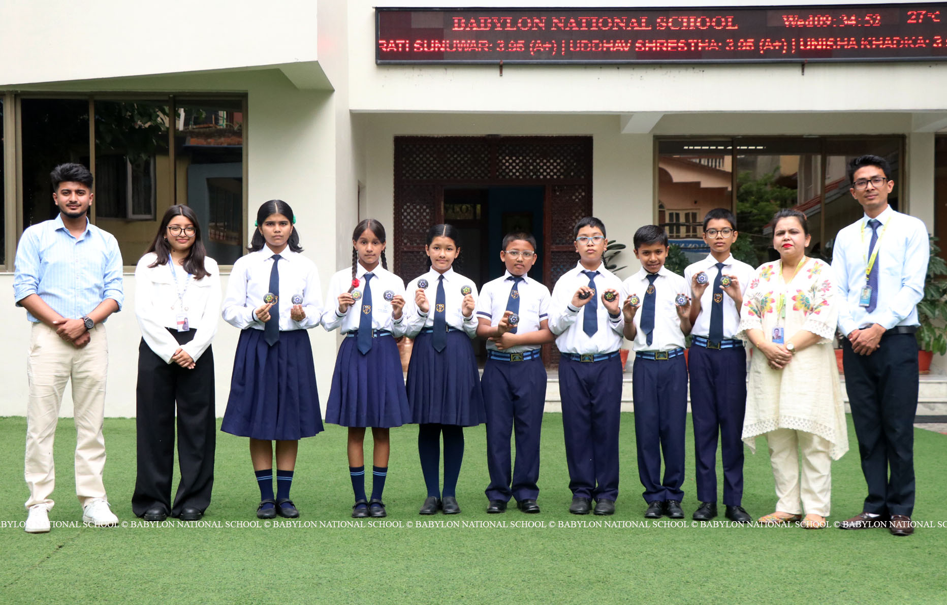 Babylon Secondary School, Kathmandu Students 