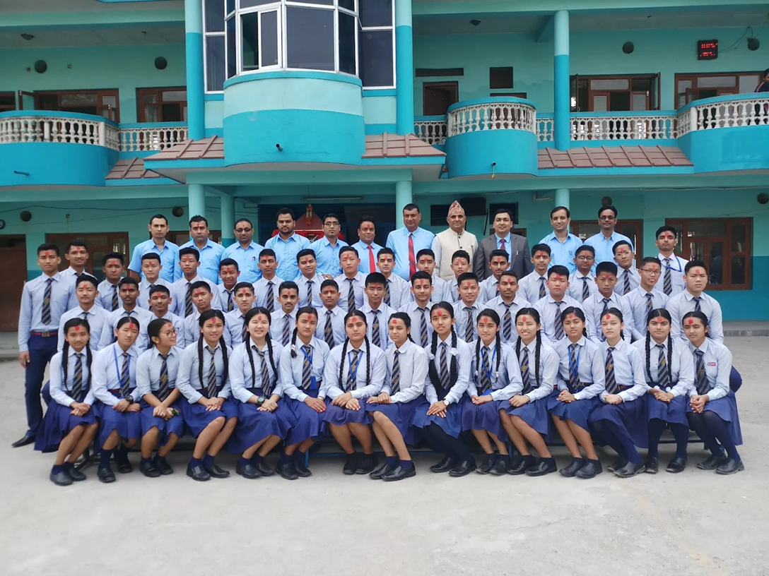 Canon Secondary School, Butwal Students 