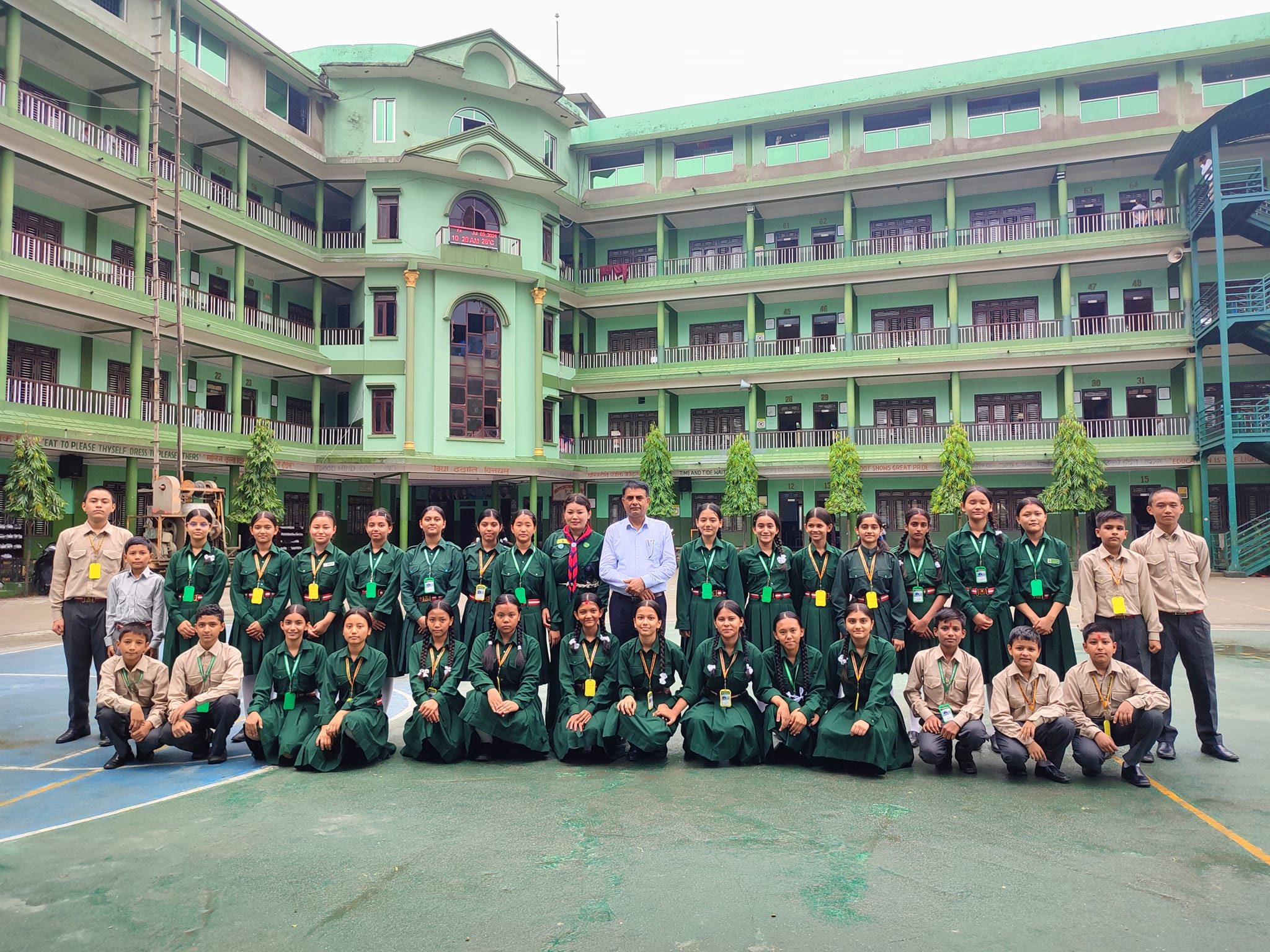 Deep Boarding Secondary School, Butwal Students 