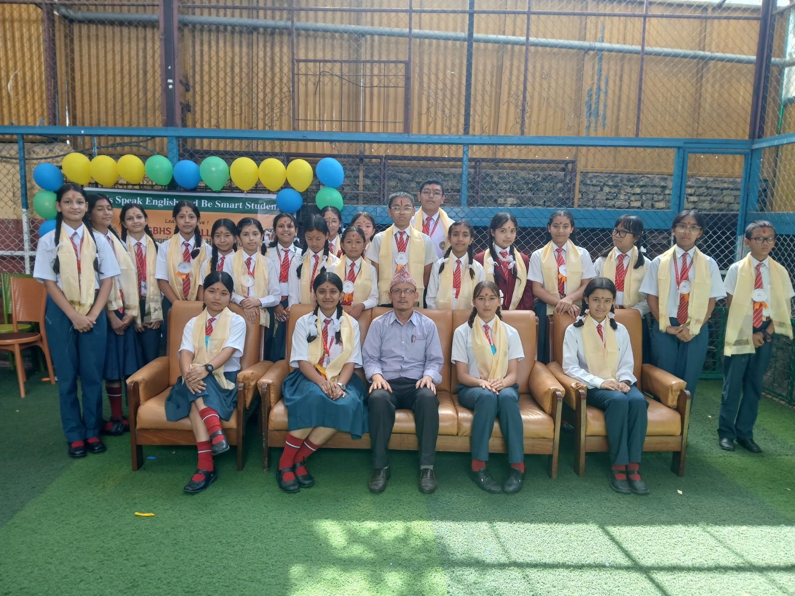 Guheshwari Boarding High School, Kathmandu Students 