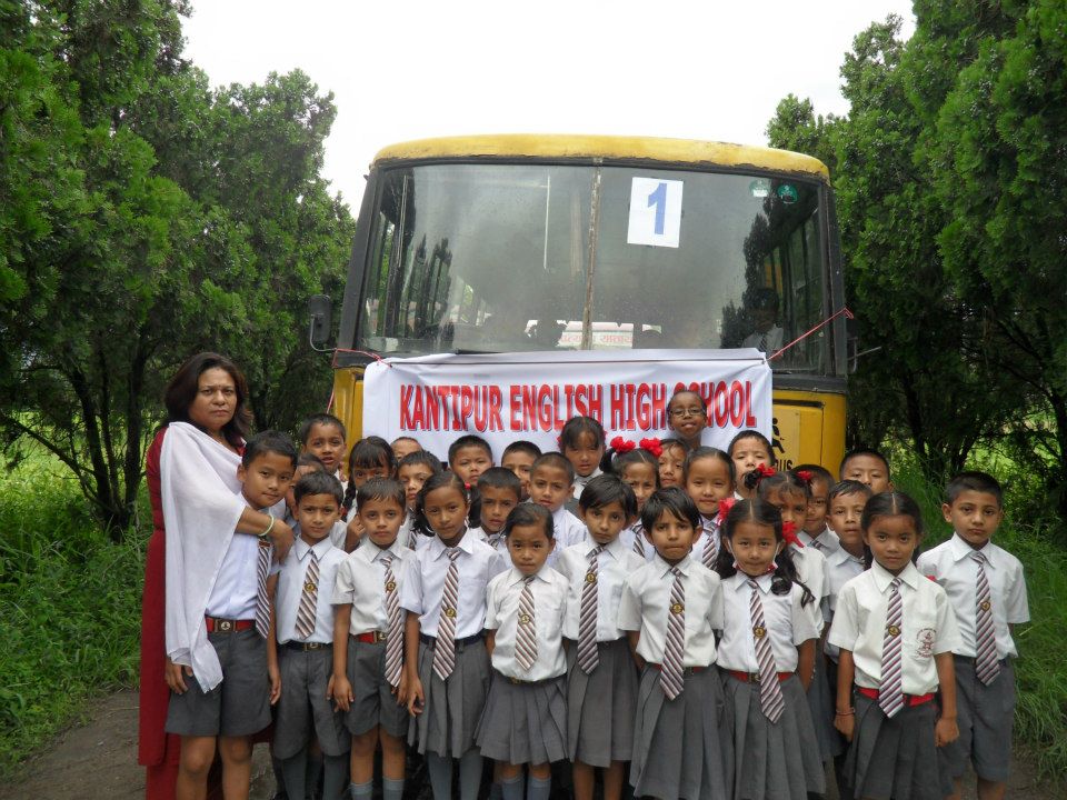 Kantipur English High School, Kathmandu Primary Level Students 