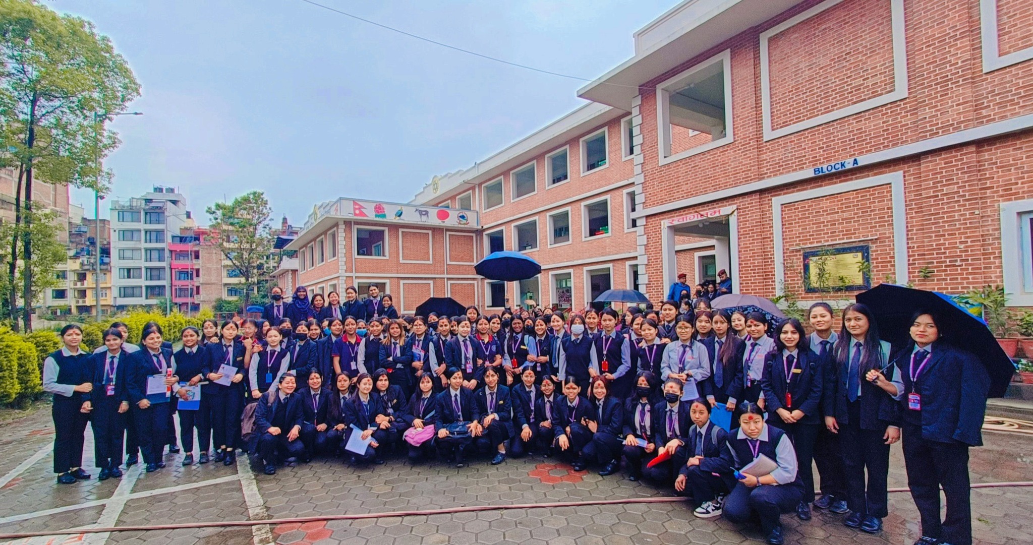 Kanya Mandir Secondary School, Kathmandu Students 