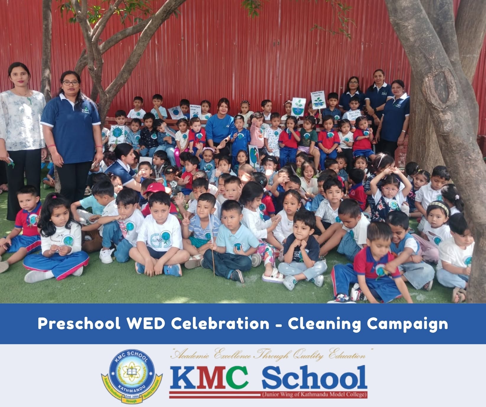 KMC School, Kathmandu Cleaning Campaign 