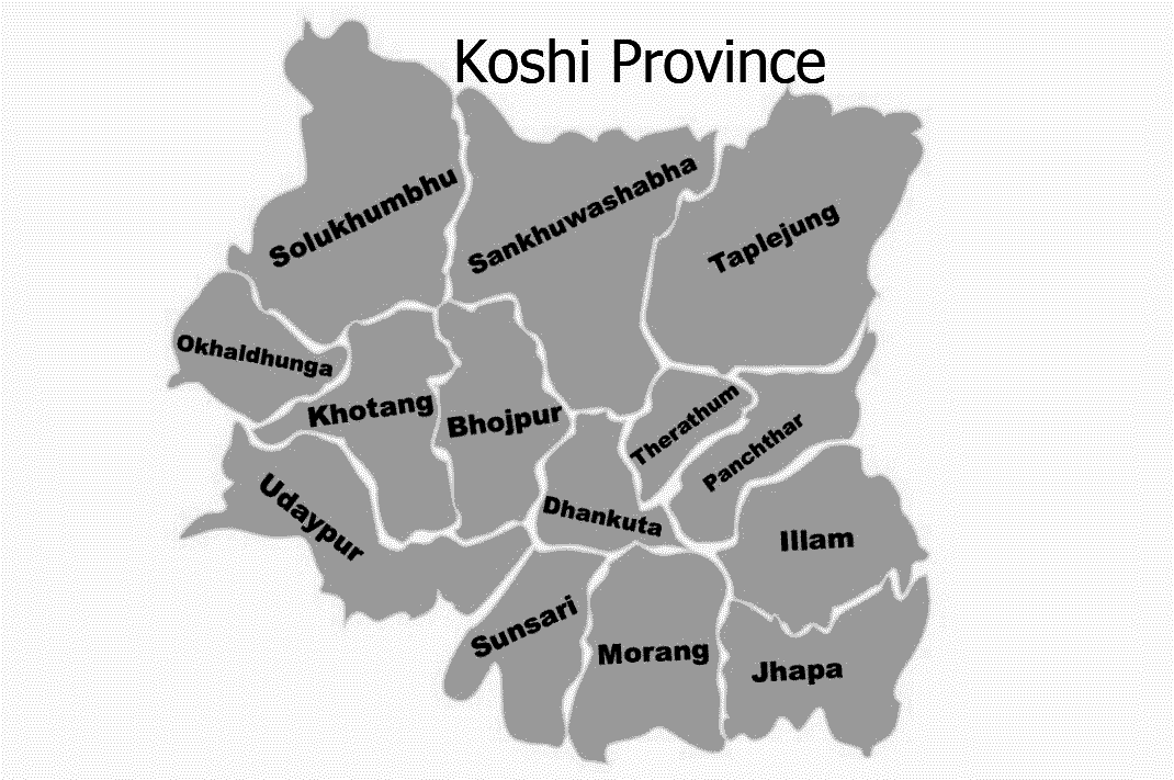 Koshi Province Map