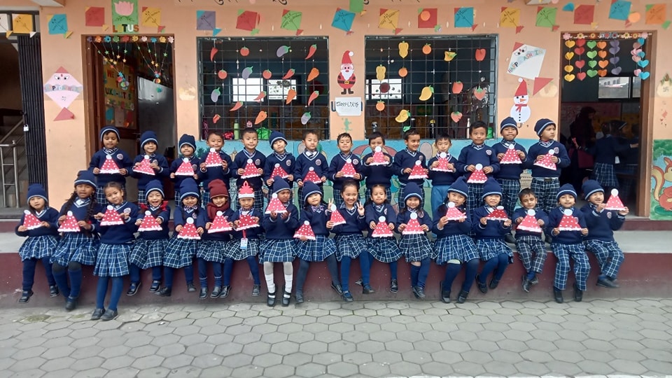 Mahalaxmi English High School, Kathmandu Students 