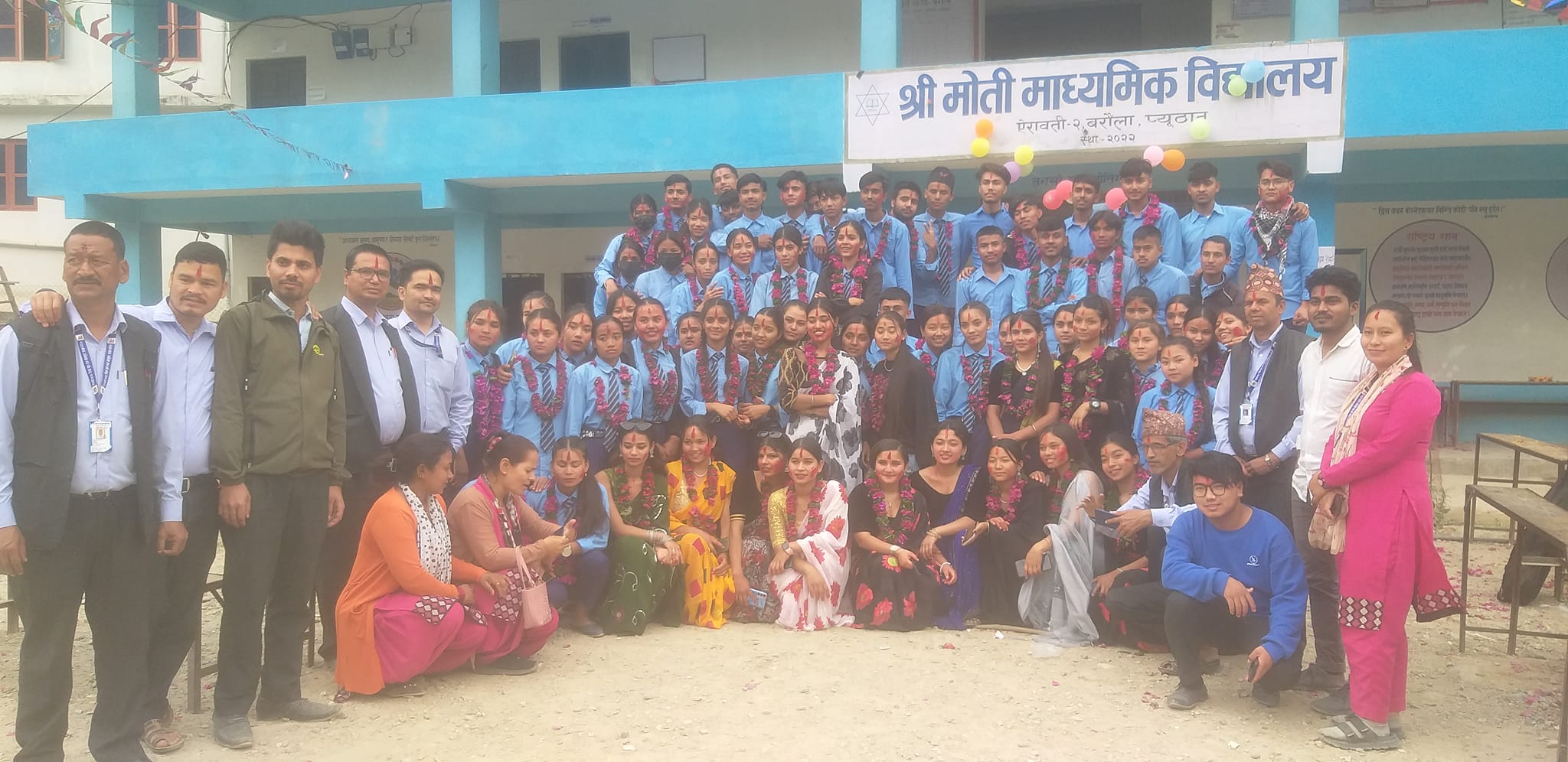 Moti Secondary School, Pyuthan Students 