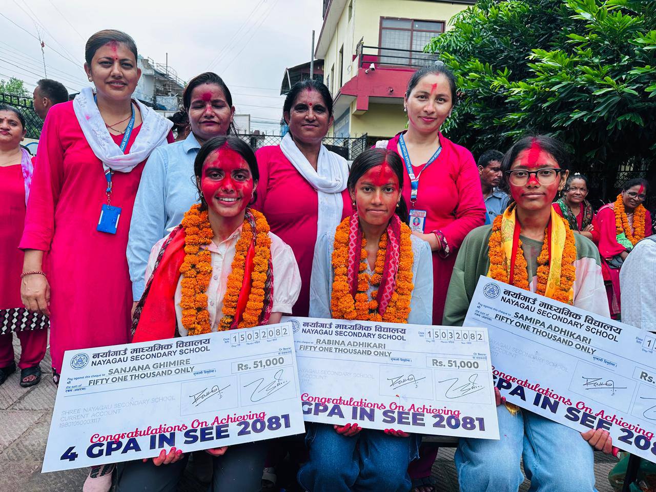 Nayagaun Secondary School Butwal Honors SEE GPA 4.0 Students