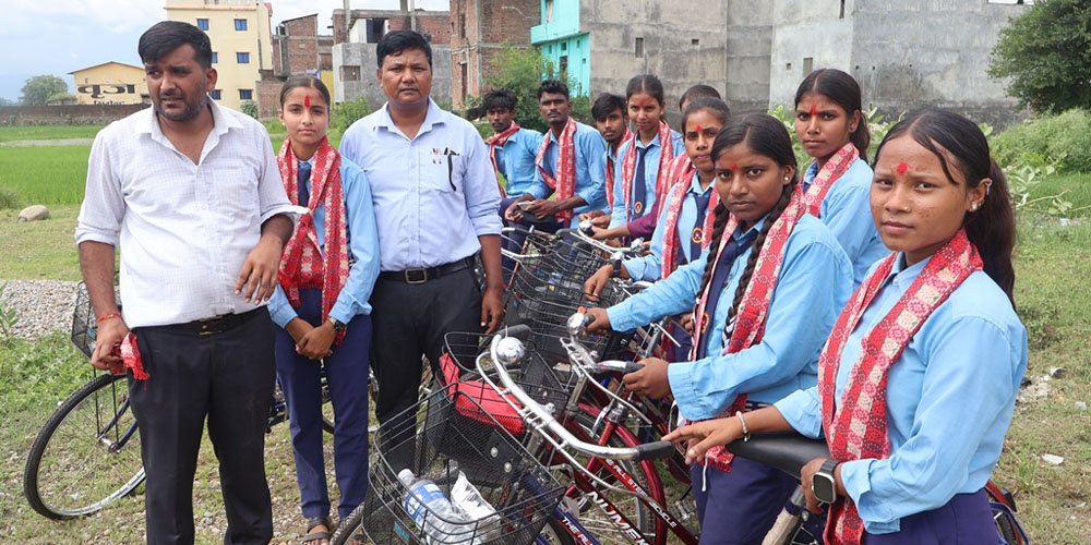 Rohini Rural Municipality Distributes Bicycles to SEE Passouts