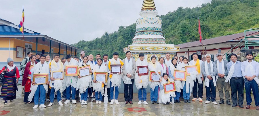 SEE Toppers Honored at Sangag Dechholing Gonpa School Taplejung
