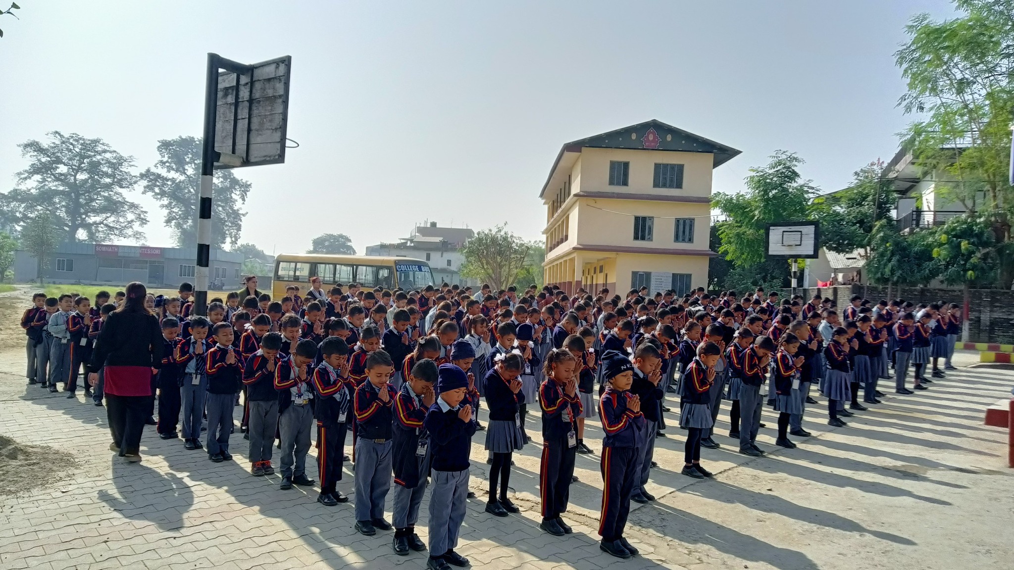 Somnath Baba Secondary School Assembly 
