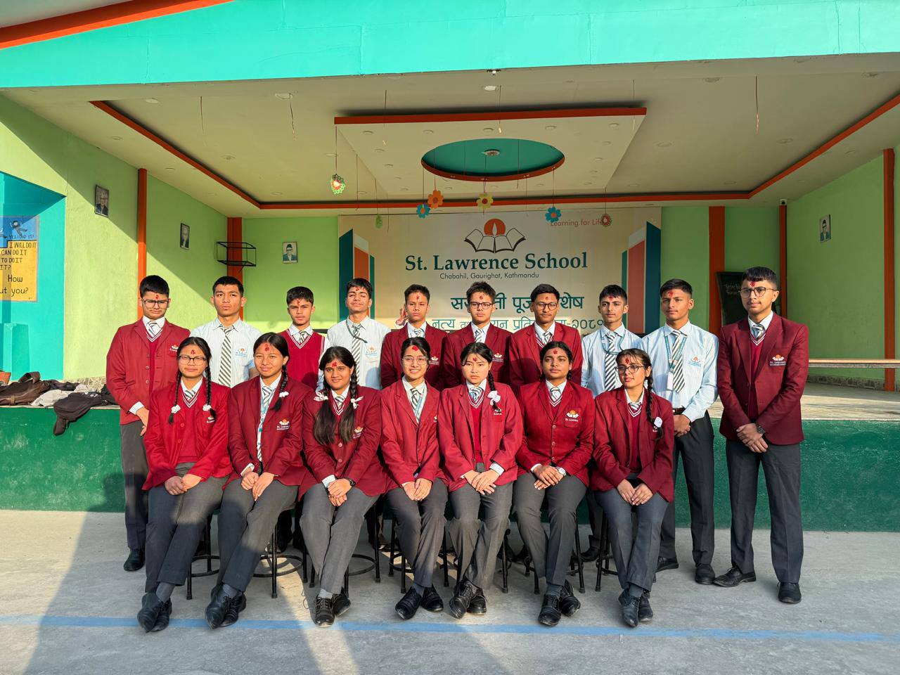 St. Lawrence Secondary School, Kathmandu Students 