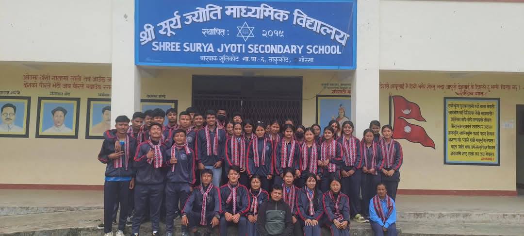 Surya Jyoti Secondary School, Gorkha Students 