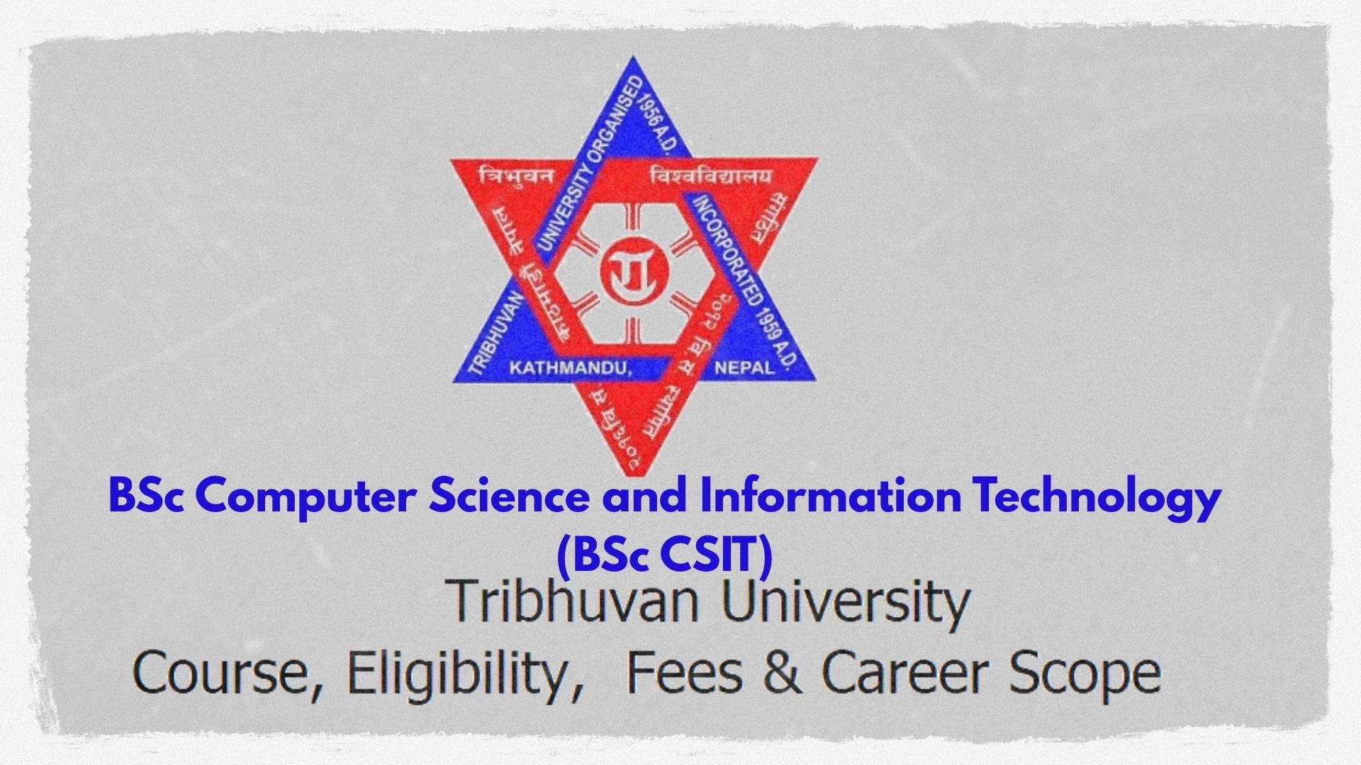 BSc CSIT Tribhuvan University