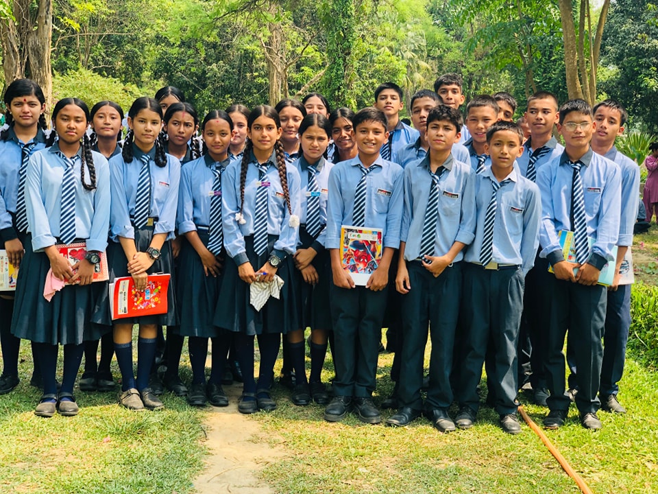 Everest Sainik Boarding Secondary School, Kohalpur Students 