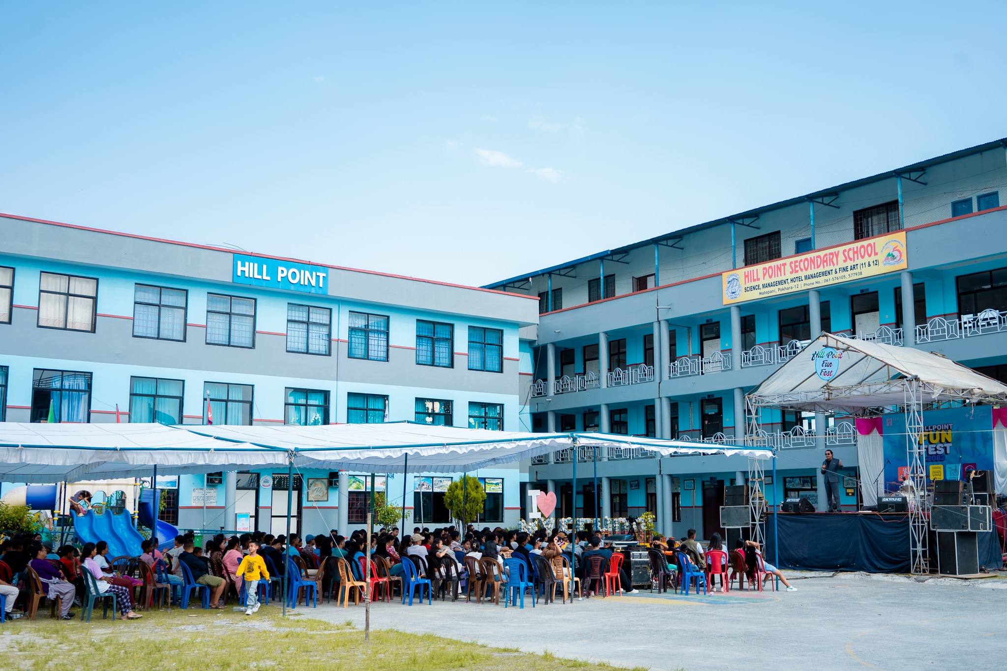 Hill Point Secondary School, Pokhara Building 