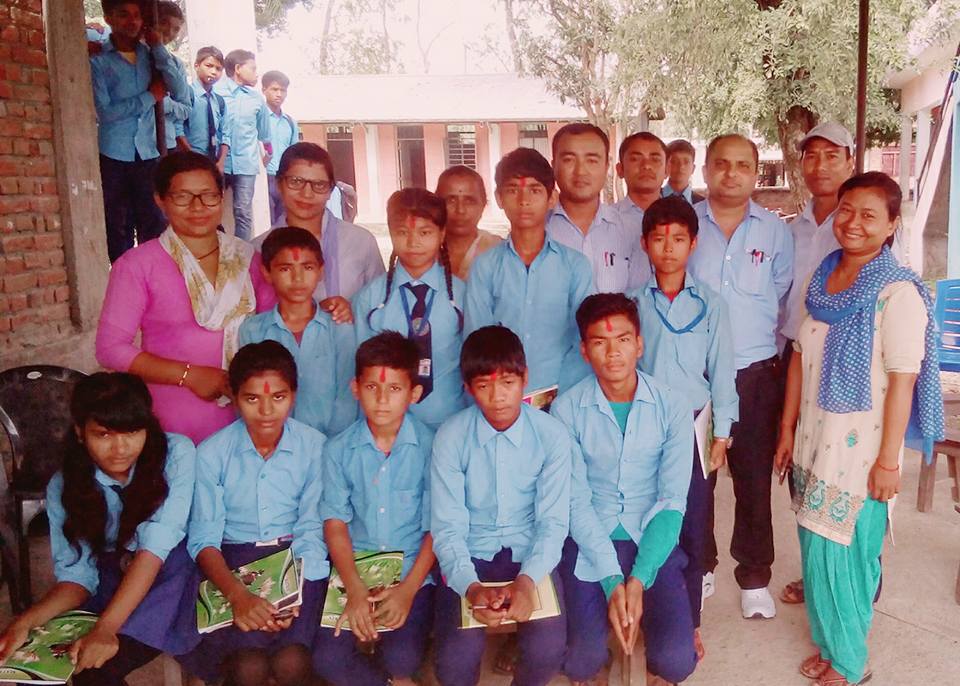 Jan Kalyan Secondary School, Kapilvastu Students 