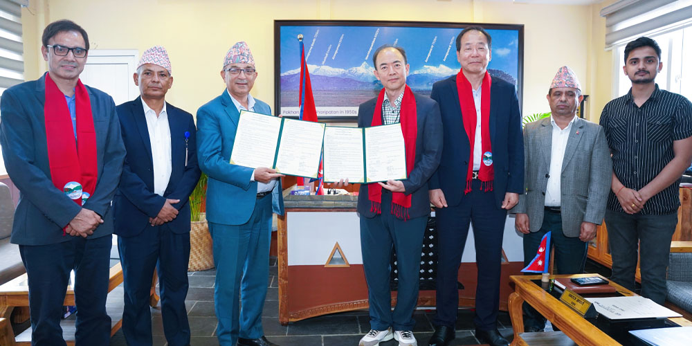 Pokhara Metropolis Signs MoU with Korea’s Youngjin University 