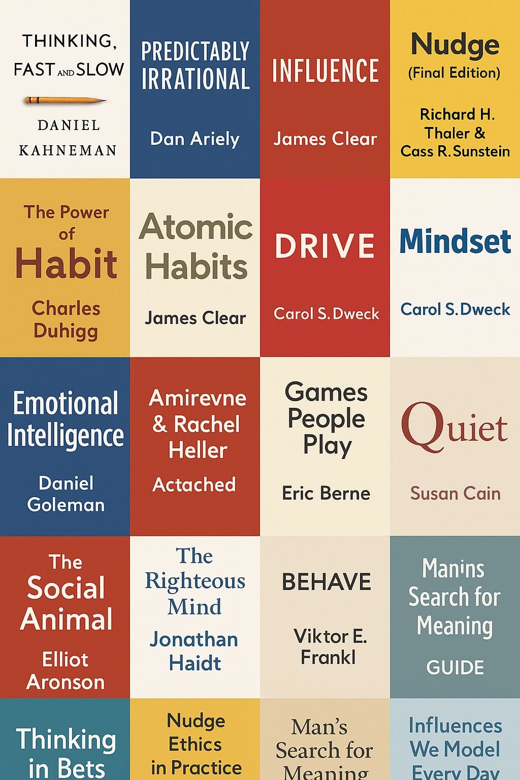 20 Books Understand Human Behaviour and Psychology 
