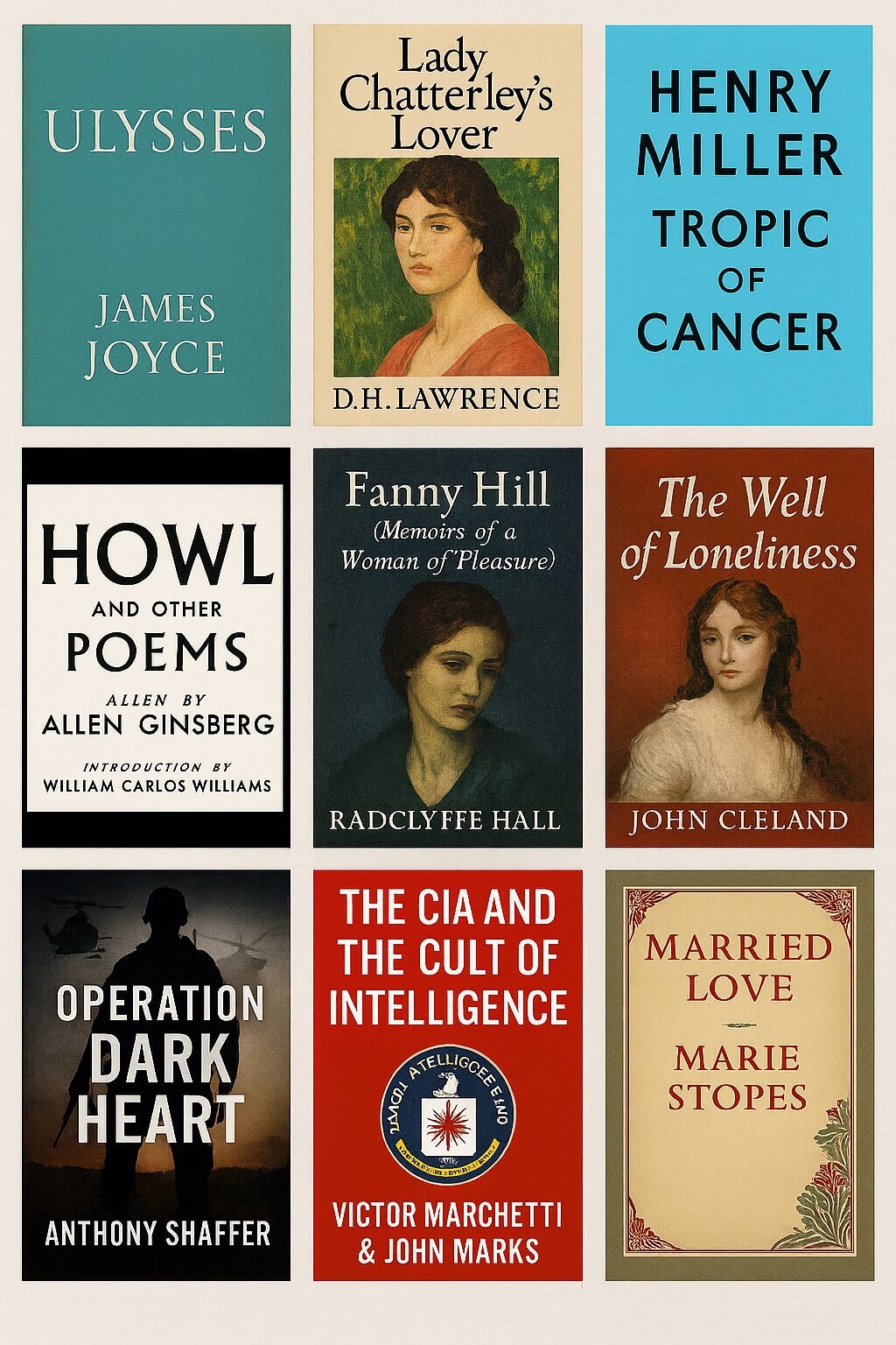 Books Banned by the U.S. Government 