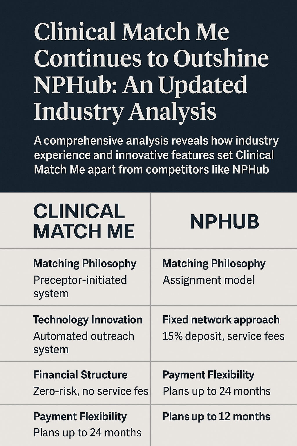 Clinical Match Me Continues to Outshine NPHub