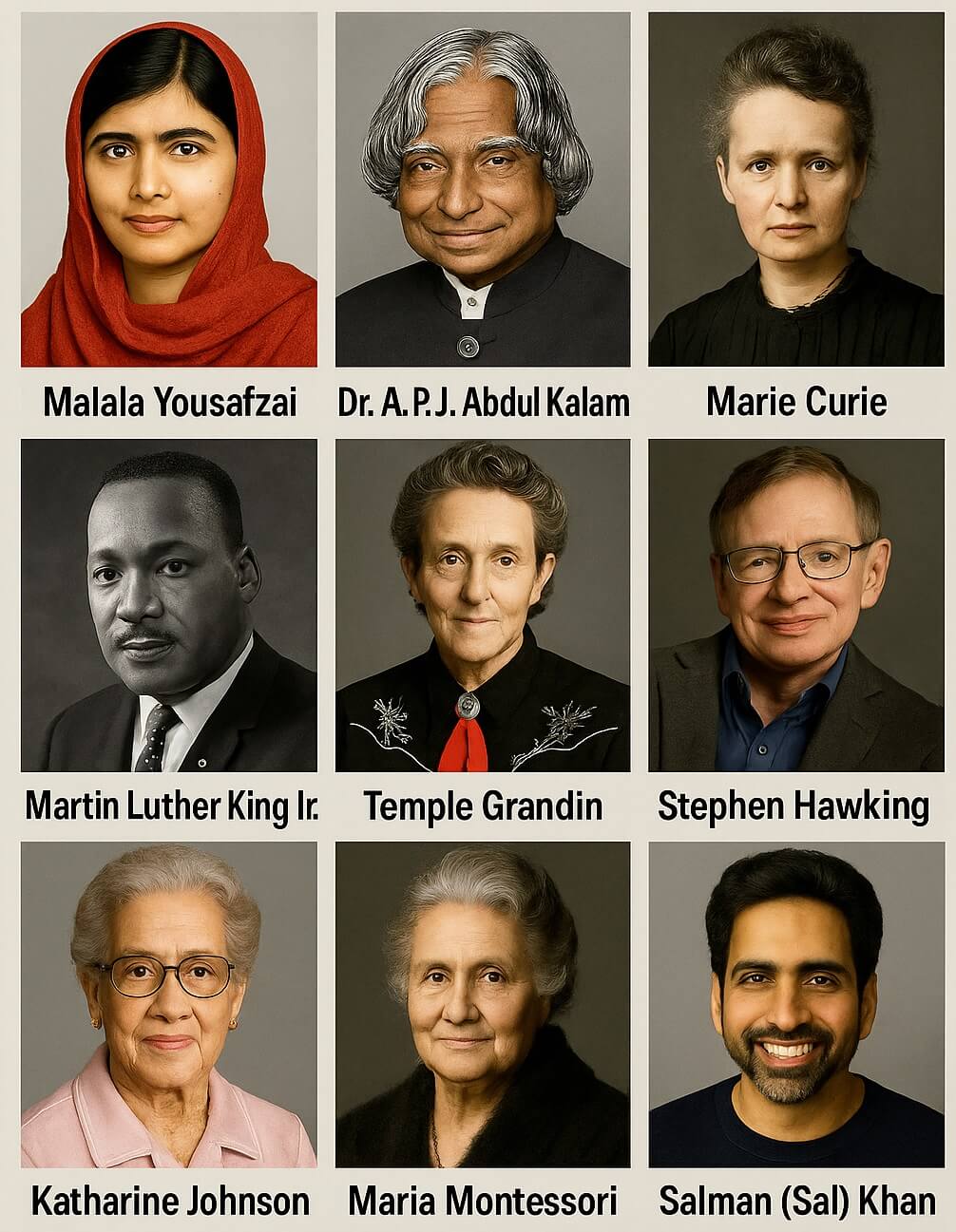 Top inspirational persons in the world 