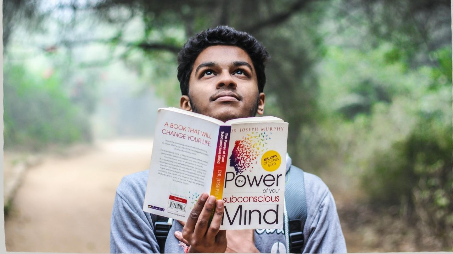 A man reading a book 