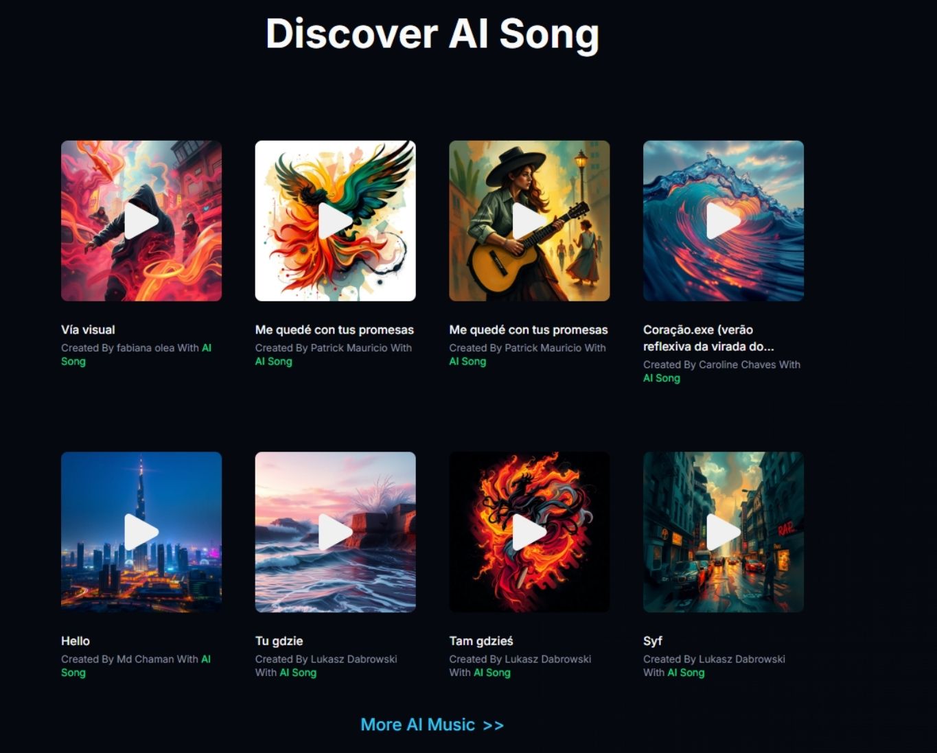 AI Song Org Features 