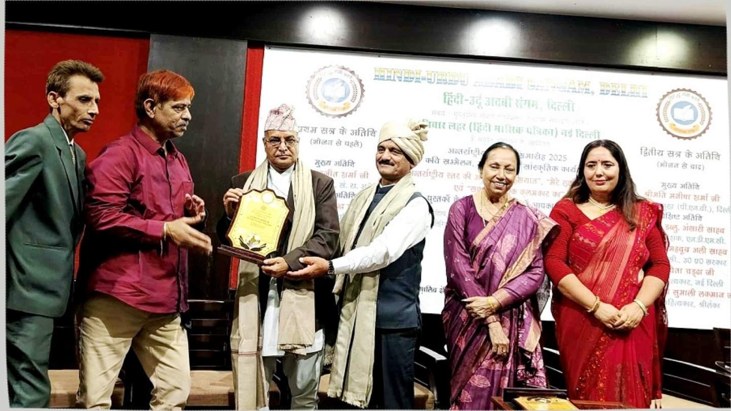 Nine Nepali Writers and Artists Honored in New Delhi