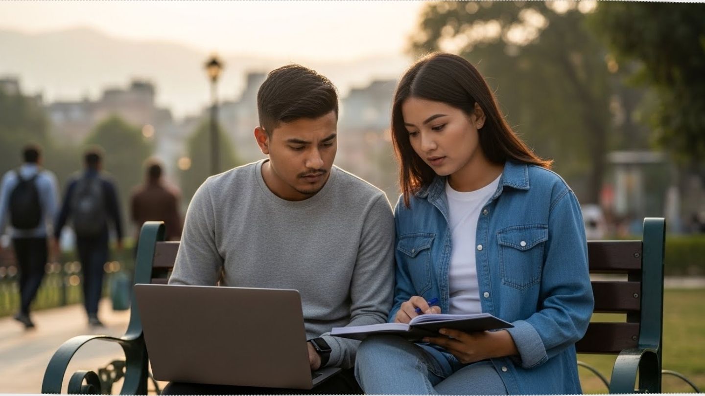 Educated Nepali Youth Working Digitally