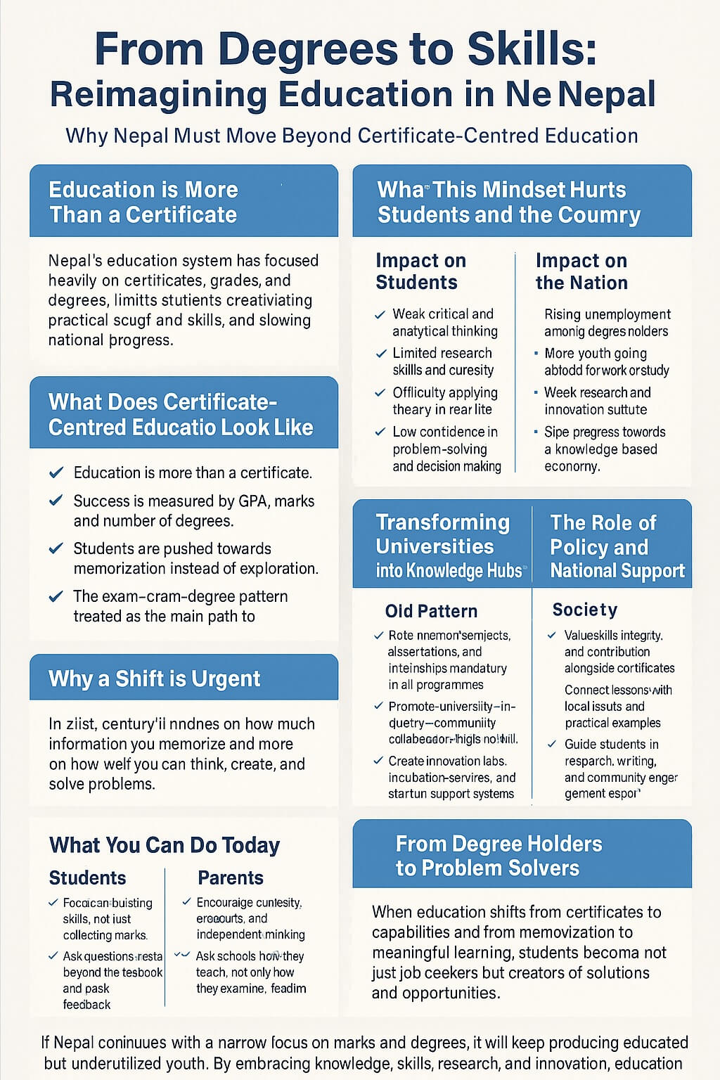 From Degrees to Skills and Innovation 