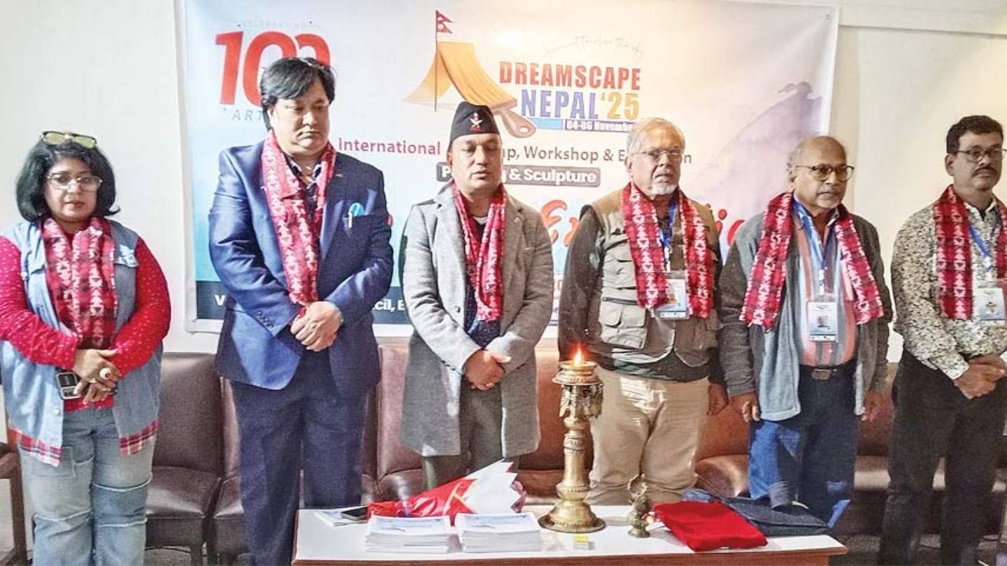 International Group Art Exhibition in Kathmandu 