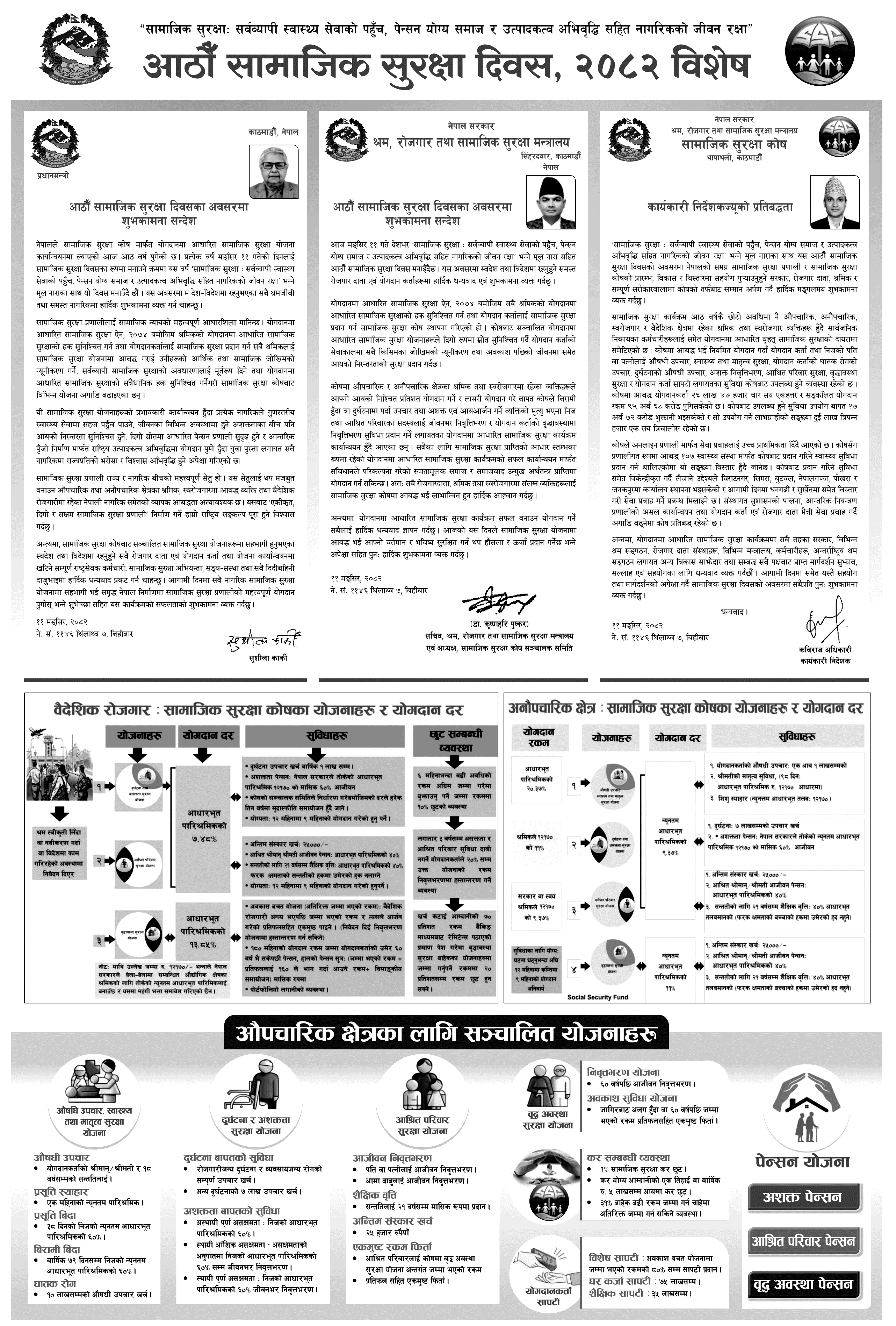 Social Security Day 2082 Messages and Schemes 