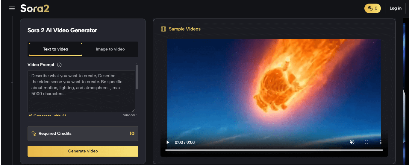 Sora V2 Text to Video