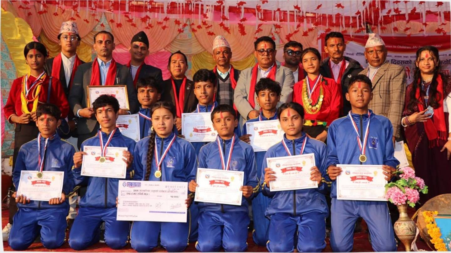 World Childrens Day Panche Baja Contest in Syangja 
