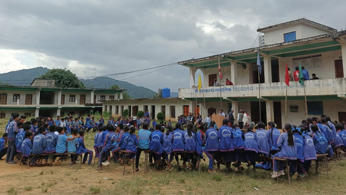 Bal Kanya Secondary School, Salyan, Students, Building, Teacher