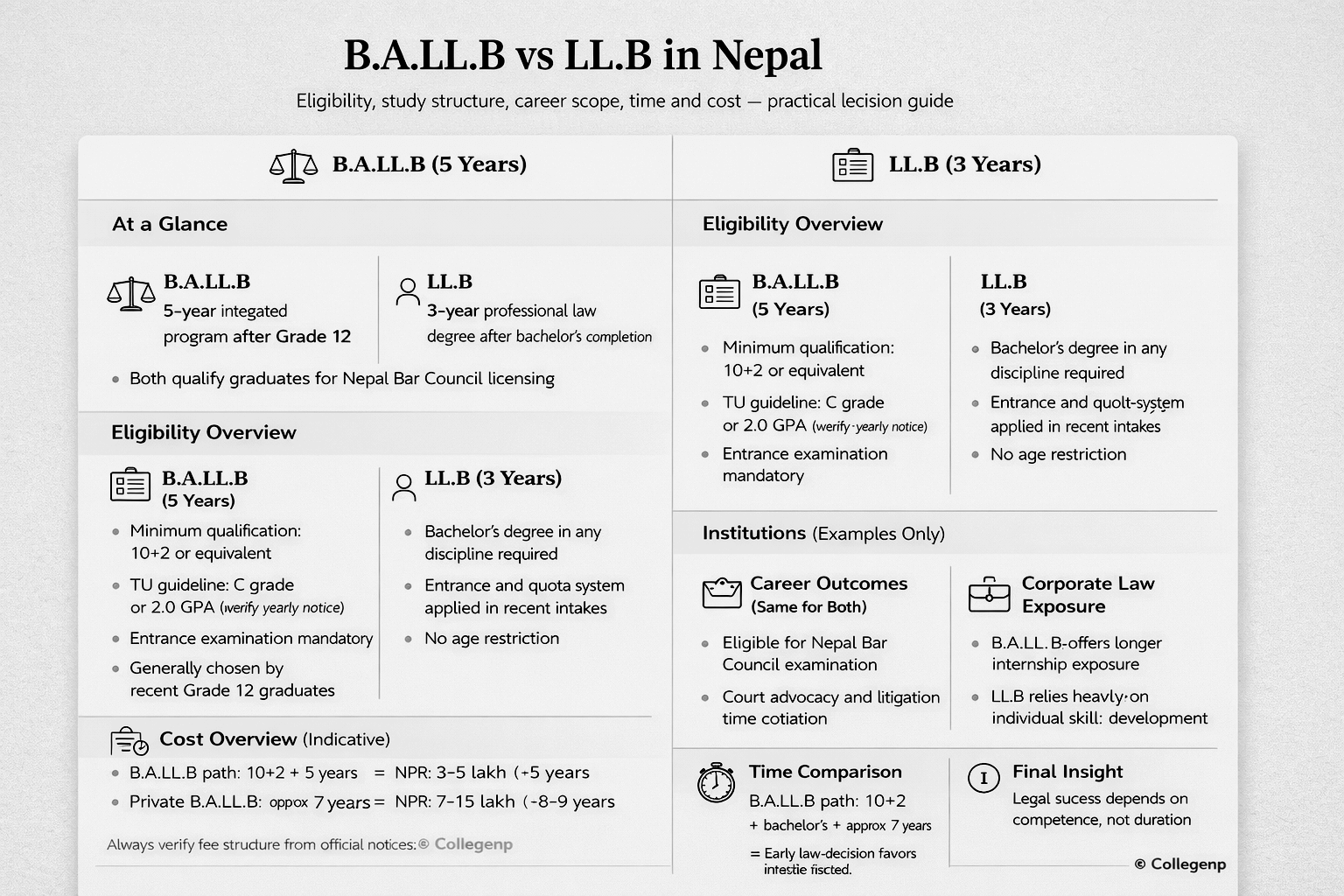 B.A.LL.B vs LL.B in Nepal