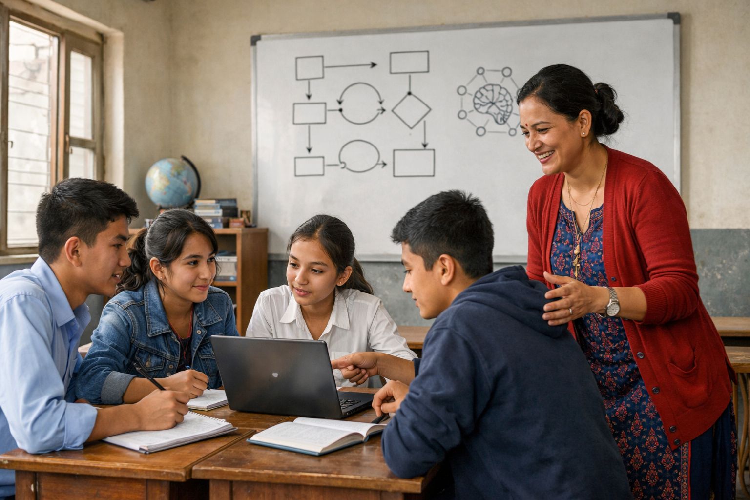 Classroom collaboration and learning in Nepal 