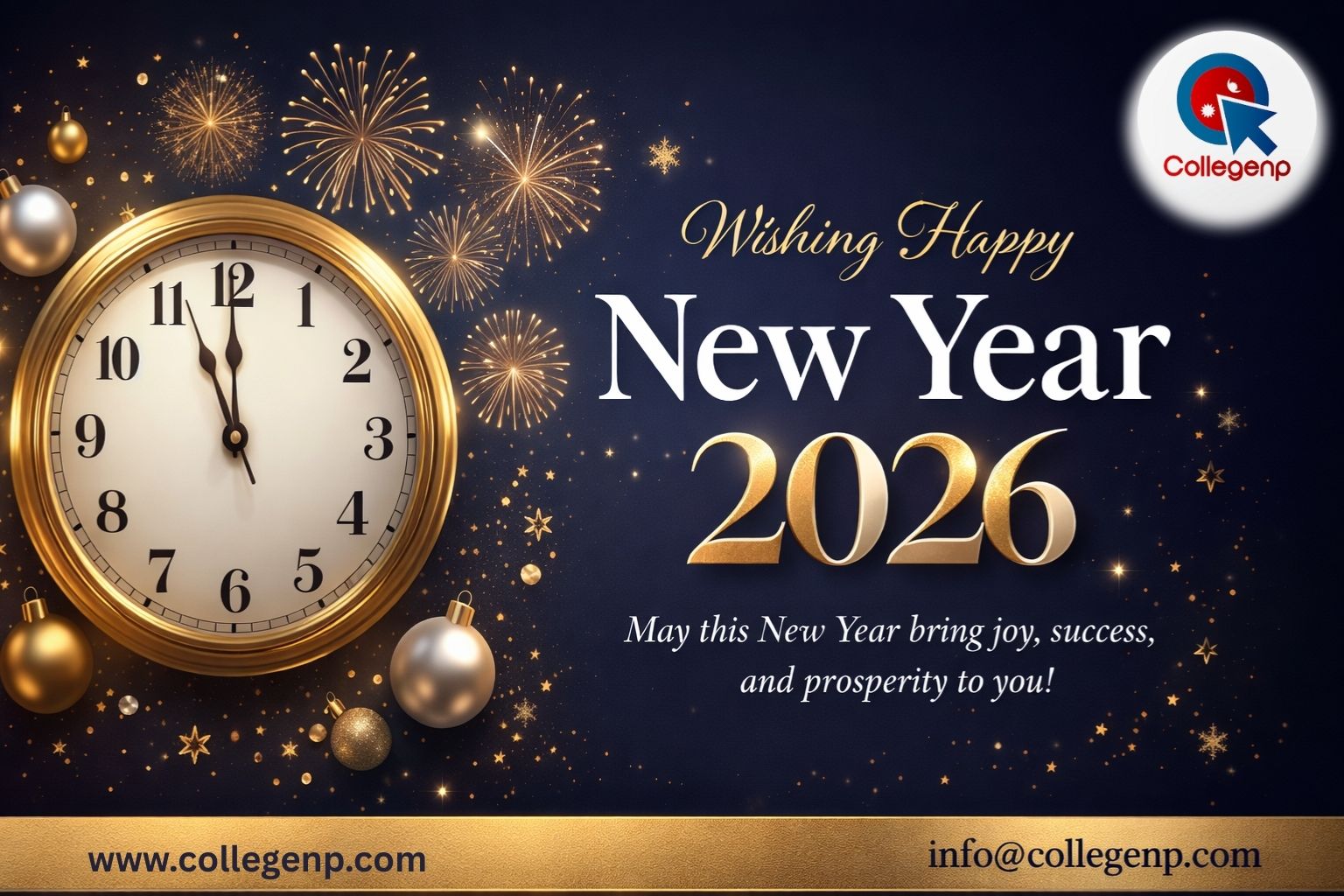 Happy New Year 2026 from Collegenp 
