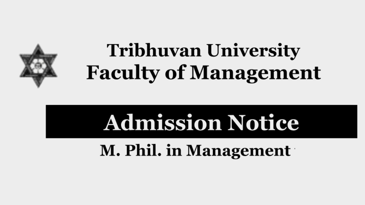 MPhil in Management Admission Notice 