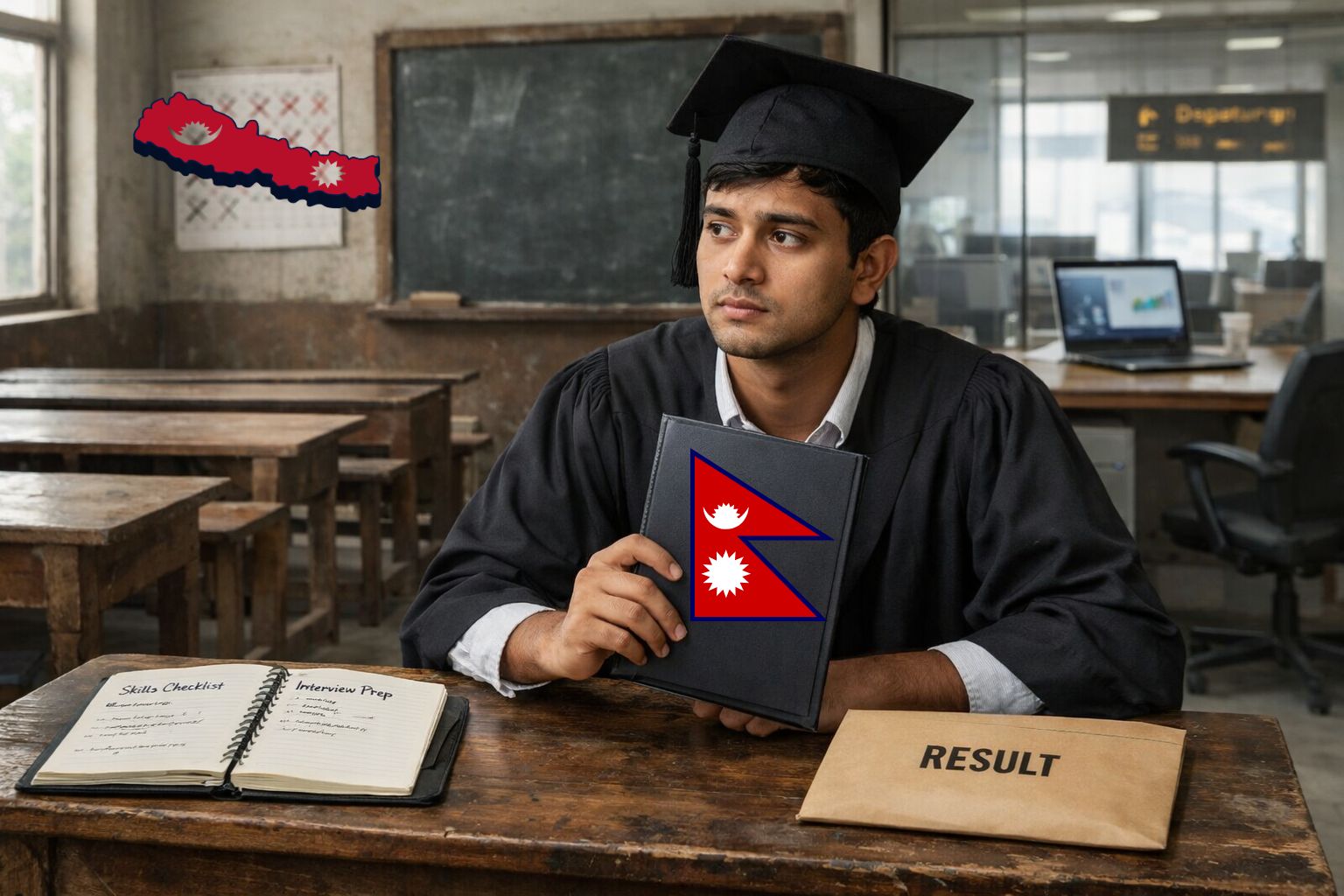 Post-graduation uncertainty in a faded classroom 