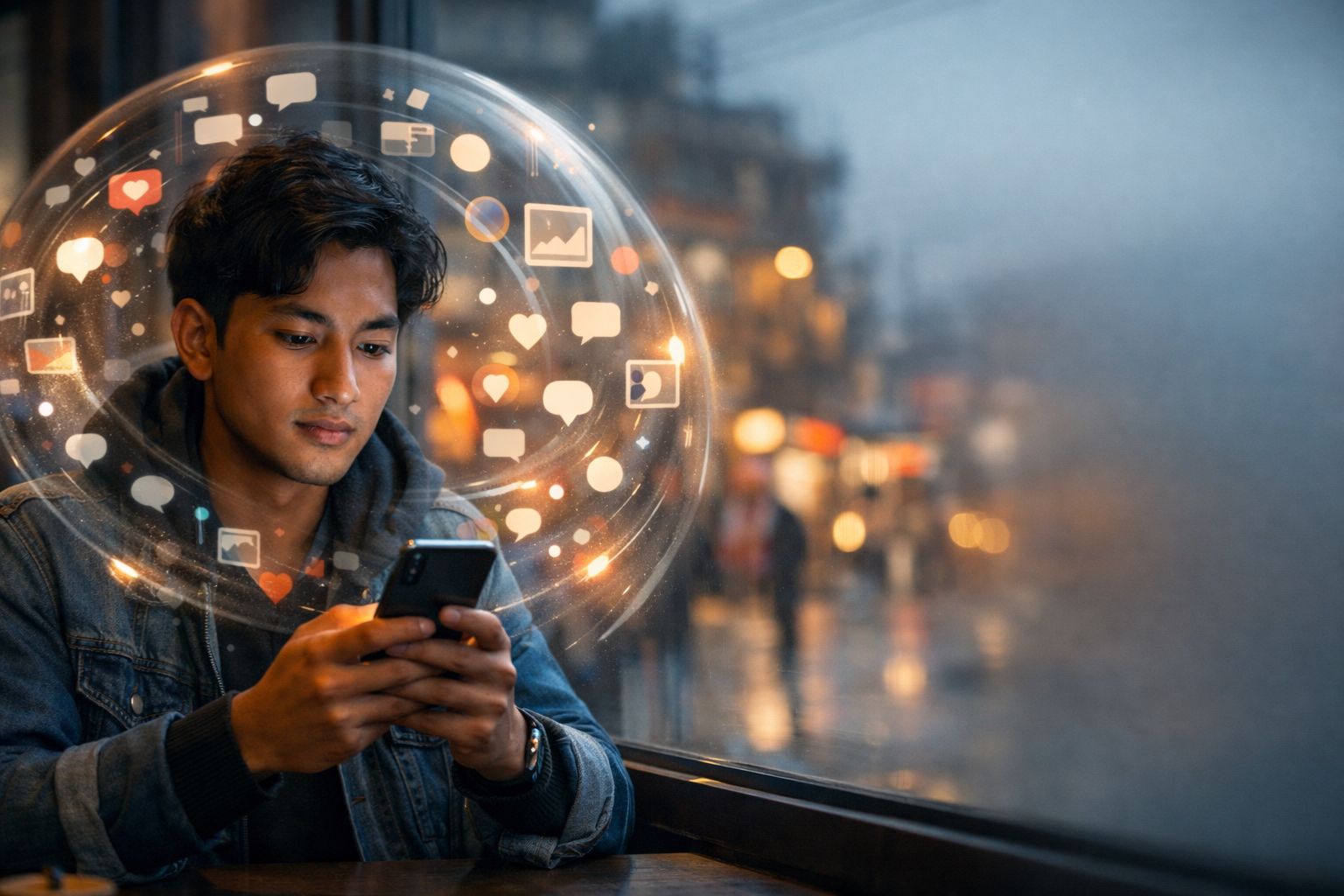 Connected in the glow of social media 