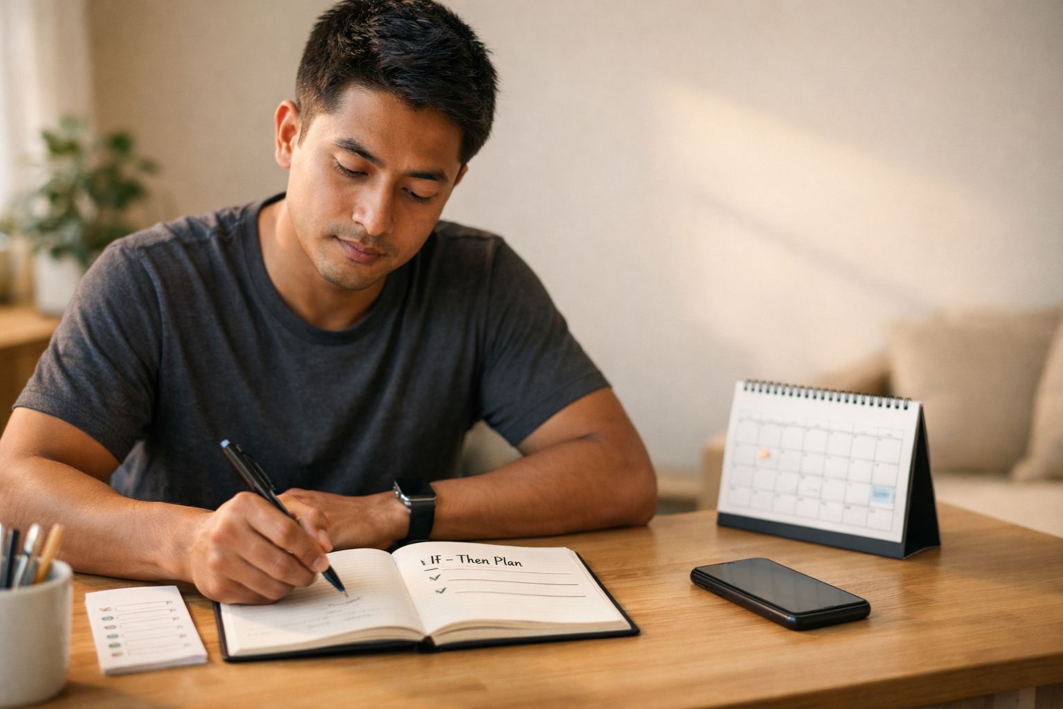 Focused planning in a minimalist workspace 