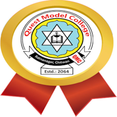 Quest Model College Ratnanagar Chitwan Logo