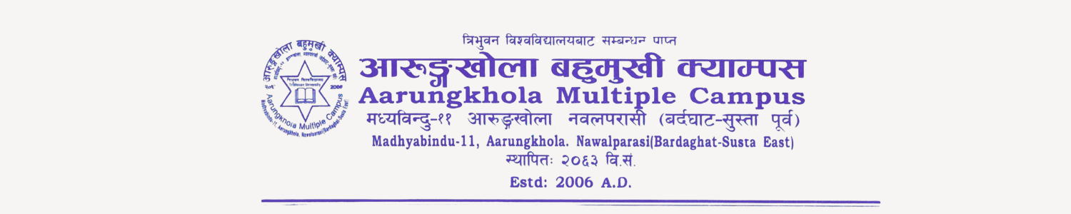 Aarungkhola Multiple Campus Banner