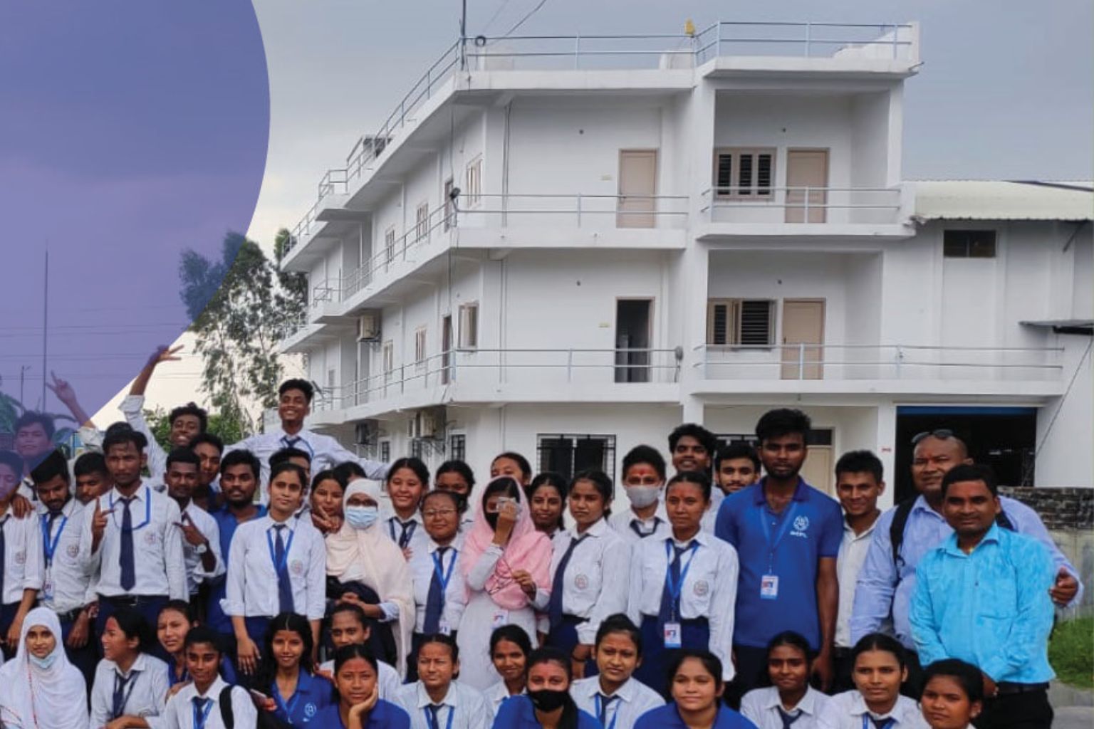 Birgunj College Building and Students