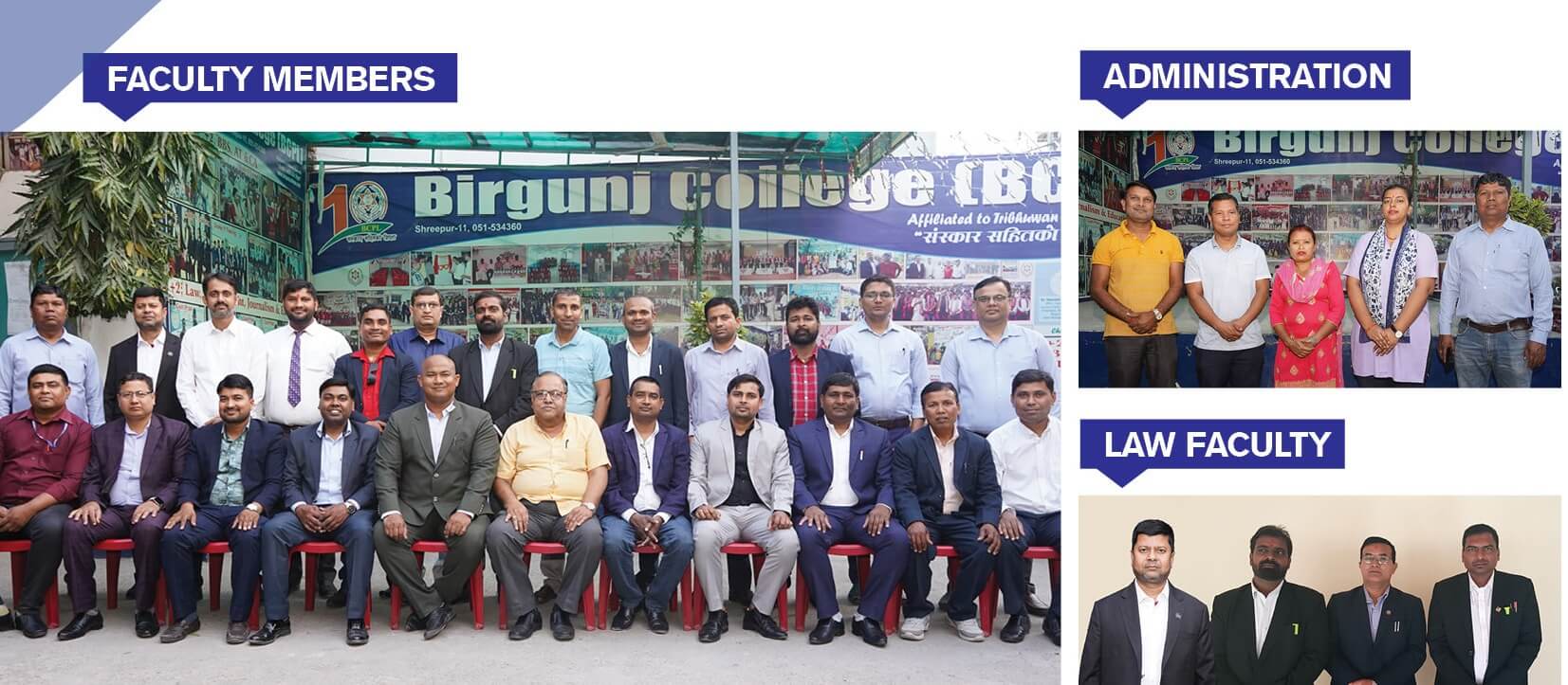 Birgunj College Faculty Memebers and Management Team