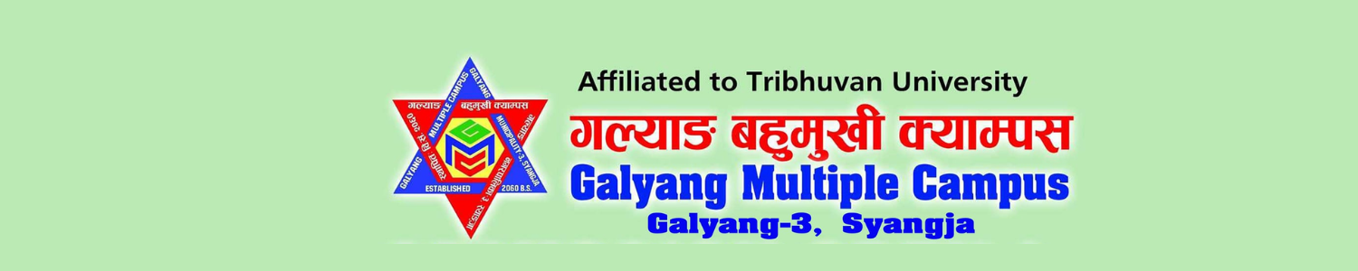 Galyang Multiple Campus, Syangja, Feature