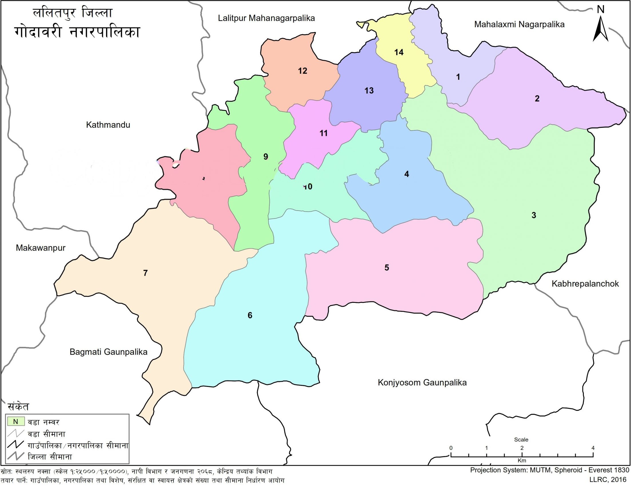 Godawari Municipality Lalitpur Map