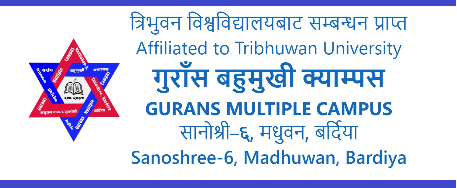 Gurans Multiple Campus Sanoshree Bardiya Banner