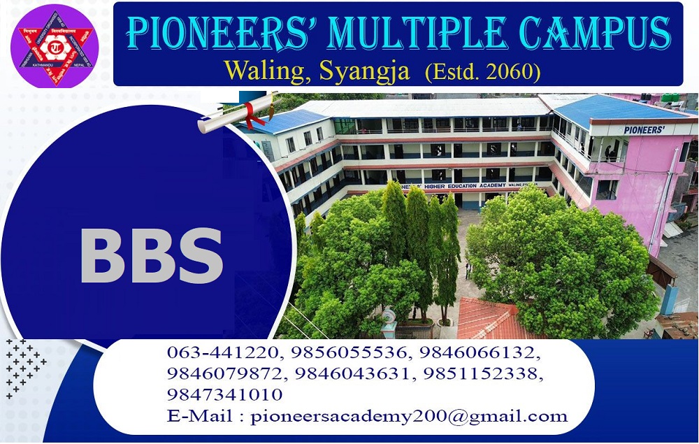 Pioneers Multiple Campus, Waling, Syangja, Course